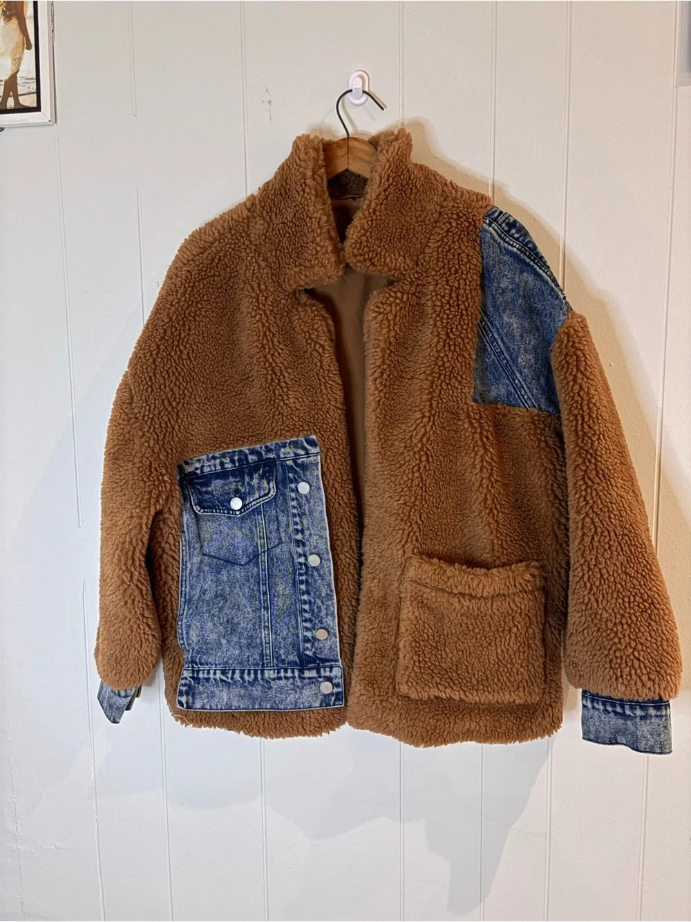 Blank NYC Under Wraps Sherpa Jacket small - Picture 4 of 6